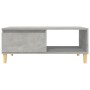 Mesa de centro madera contrachapada gris hormigón 90x50x36,5 cm en Mesas de centro | Comprar online en Foru.es