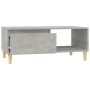 Mesa de centro madera contrachapada gris hormigón 90x50x36,5 cm en Mesas de centro | Comprar online en Foru.es