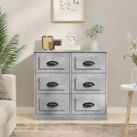 Aparador de madera contrachapada gris hormigón 70x35,5x67,5 cm by vidaXL, Sideboards - Ref: Foro24-816436, Price: 111,48 €, D...