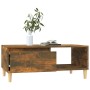 Mesa de centro madera contrachapada roble ahumado 90x50x36,5 cm en Mesas de centro | Comprar online en Foru.es
