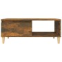 Mesa de centro madera contrachapada roble ahumado 90x50x36,5 cm en Mesas de centro | Comprar online en Foru.es