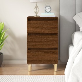 Mesita de noche madera contrachapada roble marrón 40x35x70 cm de vidaXL, Mesitas de noche - Ref: Foro24-819667, Precio: 55,82...