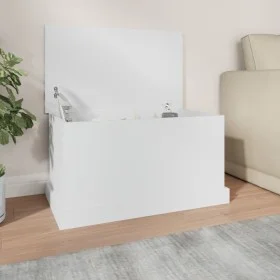 Aufbewahrungskoffer aus Sperrholz weiß 70x40x38 cm von vidaXL, Aufbewahrungskisten - Ref: Foro24-816504, Preis: 59,41 €, Raba...