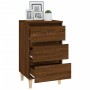 Mesita de noche madera contrachapada roble marrón 40x35x70 cm de vidaXL, Mesitas de noche - Ref: Foro24-819667, Precio: 55,82...