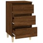 Mesita de noche madera contrachapada roble marrón 40x35x70 cm de vidaXL, Mesitas de noche - Ref: Foro24-819667, Precio: 55,82...