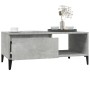 Mesa de centro madera contrachapada gris hormigón 90x50x36,5 cm en Mesas de centro | Comprar online en Foru.es