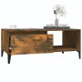 Mesa de centro madera contrachapada roble ahumado 90x50x36,5 cm en Mesas de centro | Comprar online en Foru.es