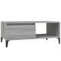 Mesa de centro madera contrachapada gris Sonoma 90x50x36,5 cm en Mesas de centro | Comprar online en Foru.es