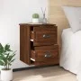 Mesita de noche de pared color roble marrón 41,5x36x53 cm de vidaXL, Mesitas de noche - Ref: Foro24-816406, Precio: 51,24 €, ...