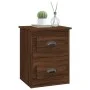 Mesita de noche de pared color roble marrón 41,5x36x53 cm de vidaXL, Mesitas de noche - Ref: Foro24-816406, Precio: 51,24 €, ...