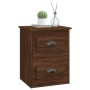 Mesita de noche de pared color roble marrón 41,5x36x53 cm de vidaXL, Mesitas de noche - Ref: Foro24-816406, Precio: 51,88 €, ...
