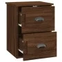 Mesita de noche de pared color roble marrón 41,5x36x53 cm de vidaXL, Mesitas de noche - Ref: Foro24-816406, Precio: 51,24 €, ...