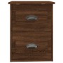 Mesita de noche de pared color roble marrón 41,5x36x53 cm de vidaXL, Mesitas de noche - Ref: Foro24-816406, Precio: 51,88 €, ...
