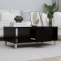 Mesa de centro madera contrachapada negro 90x50x36,5 cm en Mesas de centro | Comprar online en Foru.es