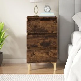 Nachttisch aus geräuchertem Eichensperrholz, 40 x 35 x 70 cm von vidaXL, Nachttische - Ref: Foro24-819665, Preis: 44,62 €, Ra...