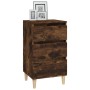 Mesita de noche madera contrachapada roble ahumado 40x35x70 cm de vidaXL, Mesitas de noche - Ref: Foro24-819665, Precio: 45,2...