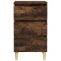 Mesita de noche madera contrachapada roble ahumado 40x35x70 cm de vidaXL, Mesitas de noche - Ref: Foro24-819665, Precio: 45,2...