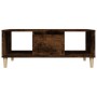 Mesa de centro madera contrachapada roble ahumado 90x50x36,5 cm en Mesas de centro | Comprar online en Foru.es