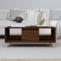 Mesa de centro madera contrachapada marrón roble 90x50x36,5 cm en Mesas de centro | Comprar online en Foru.es