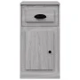 Armario auxiliar y cajón madera contrachapada gris 40x50x75 cm de vidaXL, Taquillas y armarios de almacenamiento - Ref: Foro2...
