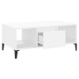 Mesa de centro madera contrachapada blanco 90x50x36,5 cm en Mesas de centro | Comprar online en Foru.es