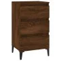 Mesita de noche madera contrachapada roble marrón 40x35x70 cm de vidaXL, Mesitas de noche - Ref: Foro24-819675, Precio: 65,59...