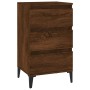 Mesita de noche madera contrachapada roble marrón 40x35x70 cm de vidaXL, Mesitas de noche - Ref: Foro24-819675, Precio: 66,49...