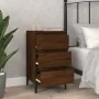 Mesita de noche madera contrachapada roble marrón 40x35x70 cm de vidaXL, Mesitas de noche - Ref: Foro24-819675, Precio: 65,59...