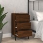 Mesita de noche madera contrachapada roble marrón 40x35x70 cm de vidaXL, Mesitas de noche - Ref: Foro24-819675, Precio: 66,49...