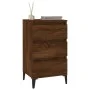 Mesita de noche madera contrachapada roble marrón 40x35x70 cm de vidaXL, Mesitas de noche - Ref: Foro24-819675, Precio: 65,59...
