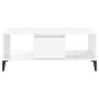 Mesa de centro madera contrachapada blanco brillo 90x50x36,5 cm en Mesas de centro | Comprar online en Foru.es