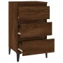Mesita de noche madera contrachapada roble marrón 40x35x70 cm de vidaXL, Mesitas de noche - Ref: Foro24-819675, Precio: 65,59...