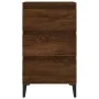 Mesita de noche madera contrachapada roble marrón 40x35x70 cm de vidaXL, Mesitas de noche - Ref: Foro24-819675, Precio: 65,59...