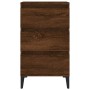 Mesita de noche madera contrachapada roble marrón 40x35x70 cm de vidaXL, Mesitas de noche - Ref: Foro24-819675, Precio: 66,49...