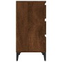 Mesita de noche madera contrachapada roble marrón 40x35x70 cm de vidaXL, Mesitas de noche - Ref: Foro24-819675, Precio: 66,49...