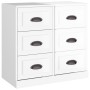 Aparador madera contrachapada blanco brillante 70x35,5x67,5 cm de vidaXL, Aparadores - Ref: Foro24-816434, Precio: 74,33 €, D...
