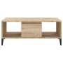 Mesa de centro madera contrachapada roble Sonoma 90x50x36,5 cm en Mesas de centro | Comprar online en Foru.es