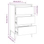 Mesita de noche madera contrachapada roble marrón 40x35x70 cm de vidaXL, Mesitas de noche - Ref: Foro24-819675, Precio: 66,49...