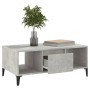 Mesa de centro madera contrachapada gris hormigón 90x50x36,5 cm en Mesas de centro | Comprar online en Foru.es