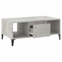 Mesa de centro madera contrachapada gris hormigón 90x50x36,5 cm en Mesas de centro | Comprar online en Foru.es