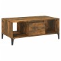 Mesa de centro madera contrachapada roble ahumado 90x50x36,5 cm en Mesas de centro | Comprar online en Foru.es