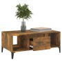 Mesa de centro madera contrachapada roble ahumado 90x50x36,5 cm en Mesas de centro | Comprar online en Foru.es