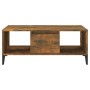 Mesa de centro madera contrachapada roble ahumado 90x50x36,5 cm en Mesas de centro | Comprar online en Foru.es