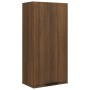 Armario de baño de pared roble marrón 32x20x67 cm de vidaXL, Taquillas y armarios de almacenamiento - Ref: Foro24-817062, Pre...