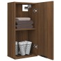 Armario de baño de pared roble marrón 32x20x67 cm de vidaXL, Taquillas y armarios de almacenamiento - Ref: Foro24-817062, Pre...