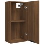 Armario de baño de pared roble marrón 32x20x67 cm de vidaXL, Taquillas y armarios de almacenamiento - Ref: Foro24-817062, Pre...