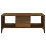 Mesa de centro madera contrachapada marrón roble 90x50x36,5 cm en Mesas de centro | Comprar online en Foru.es