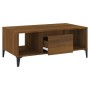 Mesa de centro madera contrachapada marrón roble 90x50x36,5 cm en Mesas de centro | Comprar online en Foru.es