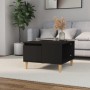 Mesa de centro madera contrachapada negro 55x55x36,5 cm en Mesas de centro | Comprar online en Foru.es