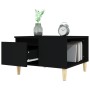 Mesa de centro madera contrachapada negro 55x55x36,5 cm en Mesas de centro | Comprar online en Foru.es